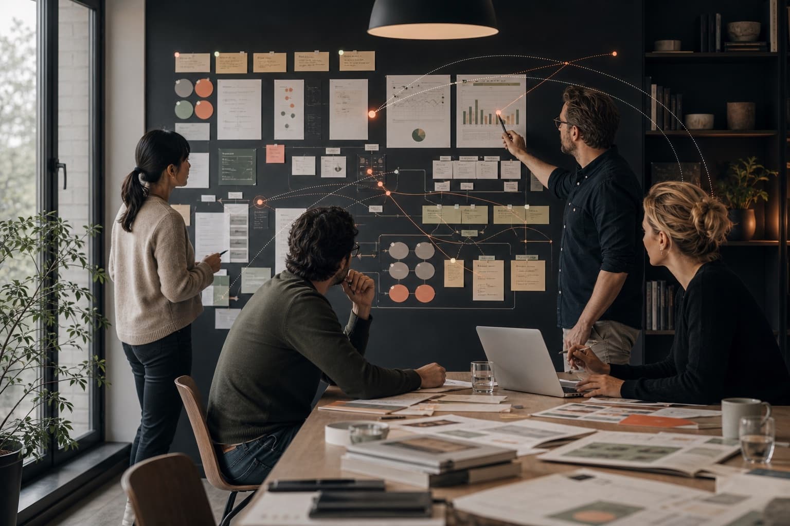 Nordisk growth-team bygger SEO-strategi fra markedsbehov til forretningsresultat. Motiv til artiklen “SEO-strategi 2026: Den komplette 30/60/90-dages plan”.