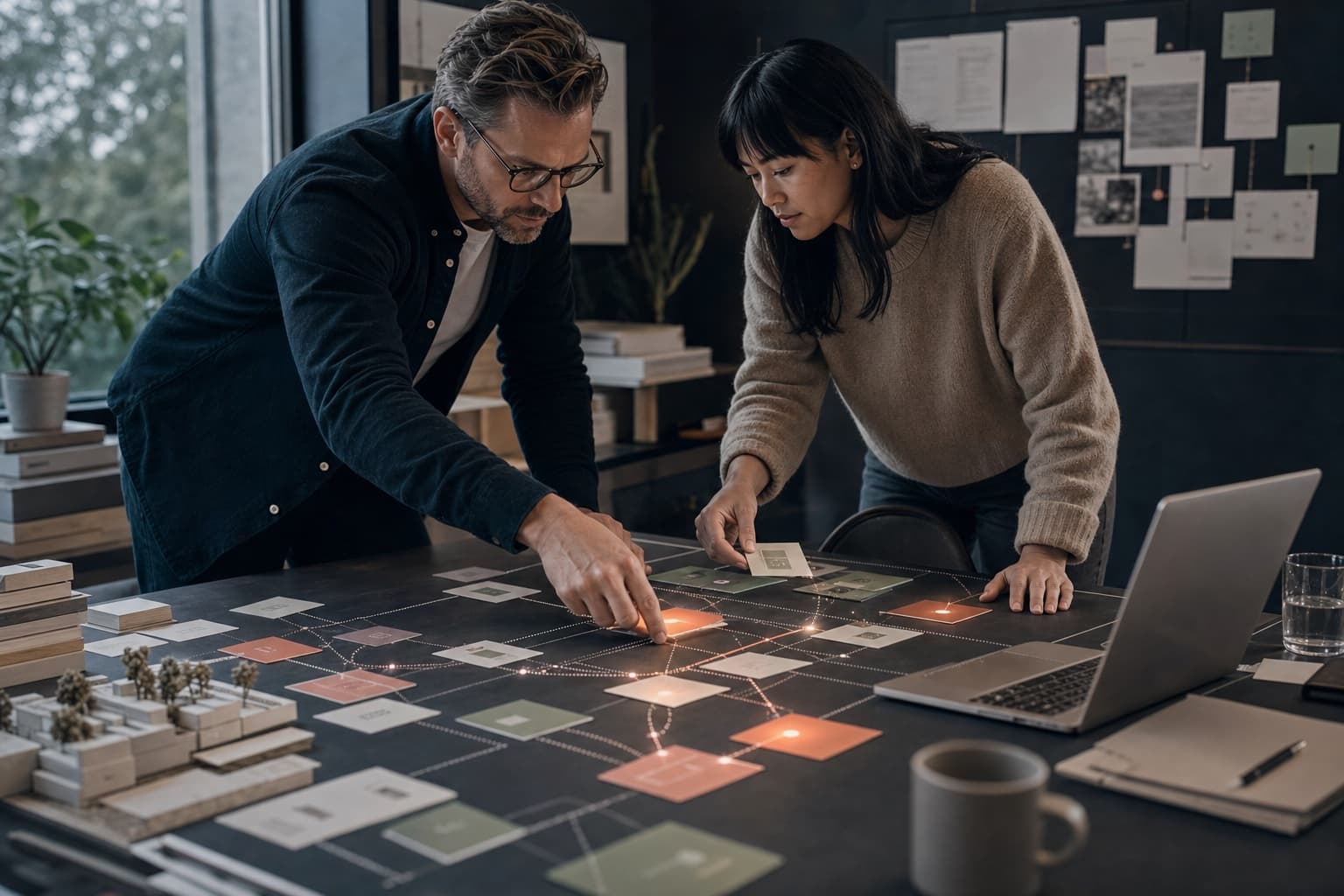 Teknisk SEO-team undersøger crawl paths, sitemap, indeksering og performance. Motiv til artiklen “Teknisk SEO-audit: 32 kontroller i den rigtige rækkefølge”.